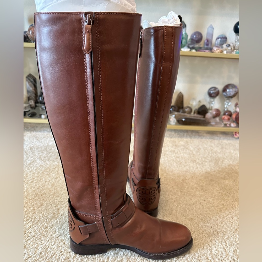 Tory Burch Leather Riding Boot - Picture 4 of 16